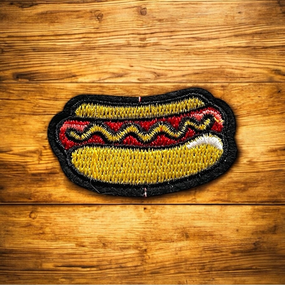 Hot Dog Embroidered Patch